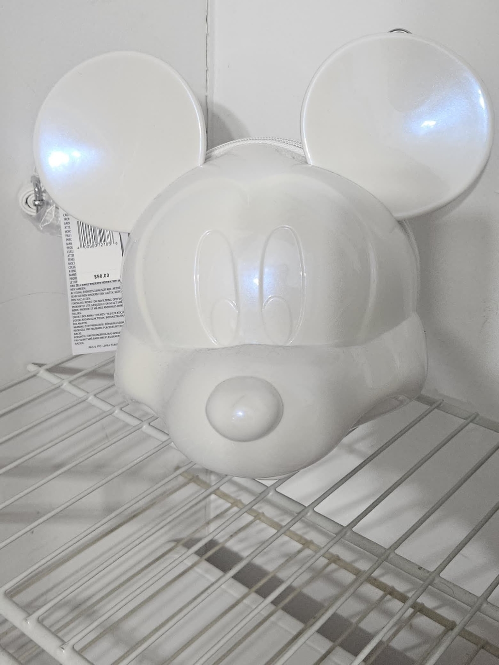 White Mickey Mouse Figural Crossbody Loungefly
